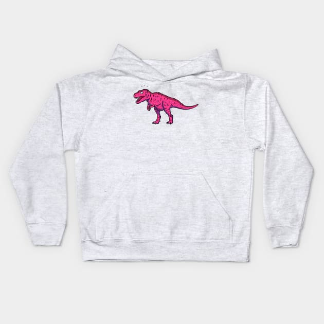 Fluffy T Rex Kids Hoodie by FANNIKATZ